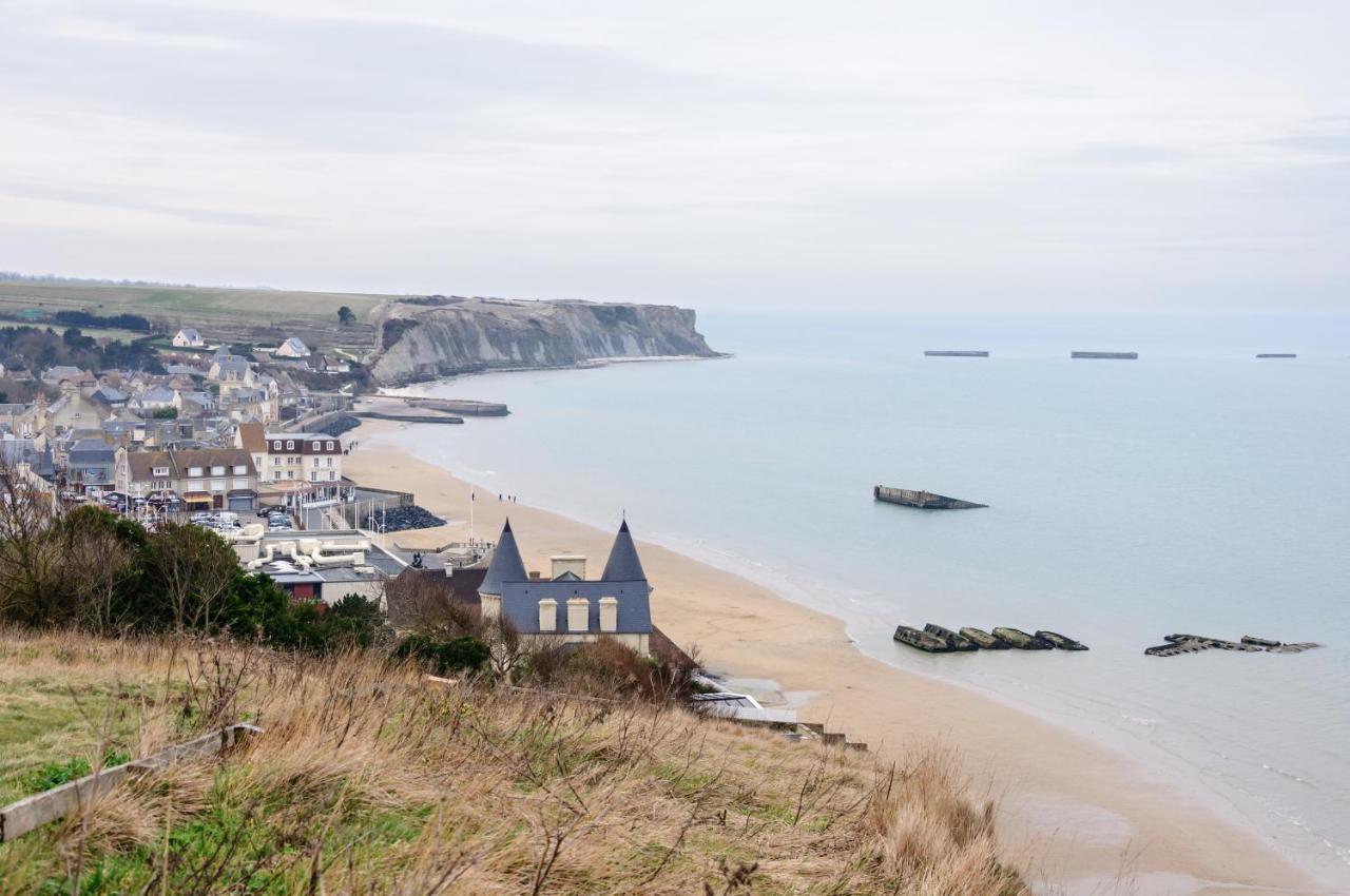 Les Heures Tranquilles - Vue Mer - 50M De La Plage Saint-Côme-de-Fresné المظهر الخارجي الصورة