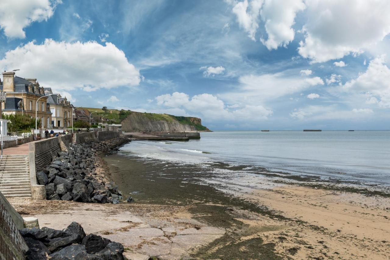 Les Heures Tranquilles - Vue Mer - 50M De La Plage Saint-Côme-de-Fresné المظهر الخارجي الصورة